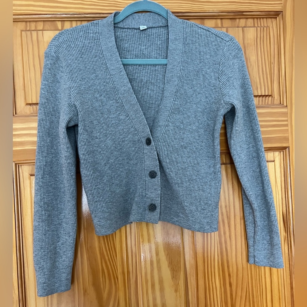 2pc UNIQLO Washable Ribbed Knit cardigan & pants